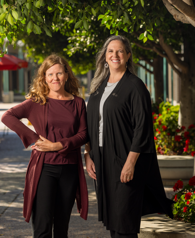 Alison Lingane and Hilary Abell