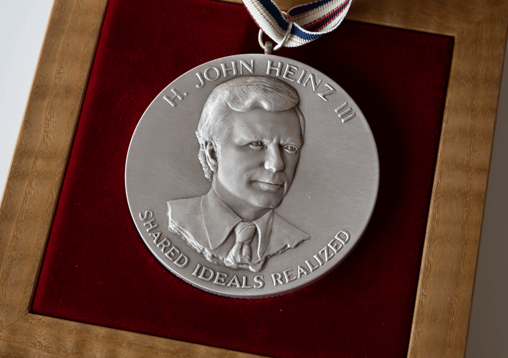 Heinz Awards Medallion within open box